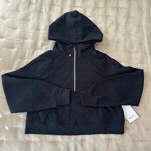 NWT lululemon Scuba Oversized Full Zip Hoodie Black w/ Gold Zip - M/L